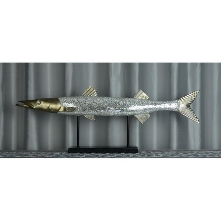STANDALONE Gold Mosaic Fish Large ST1624815